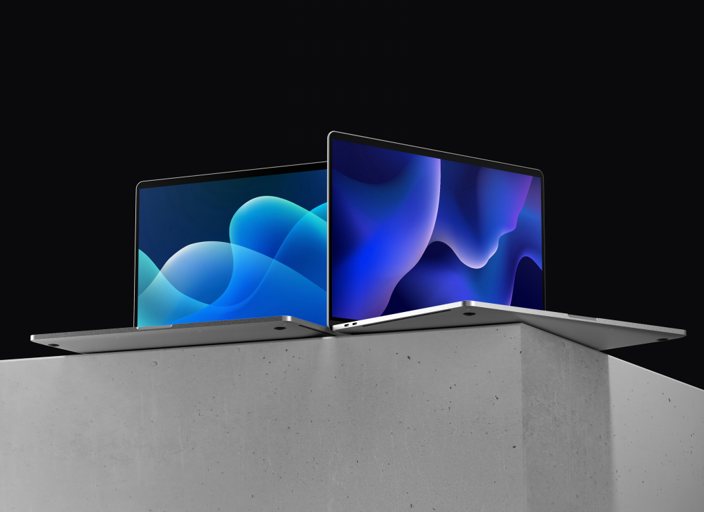 Billede af to computere